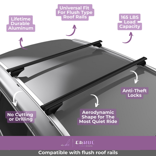 WIZARD Roof Racks Hyundai Tucson 5 Dr SUV 2015 2021 Cross Bars For Flush Rails Black Bunnings Australia