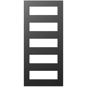 Strata 2040 x 820 x 41mm Parkwood Clear Glass Aluminium Entrance Door ALST25LC