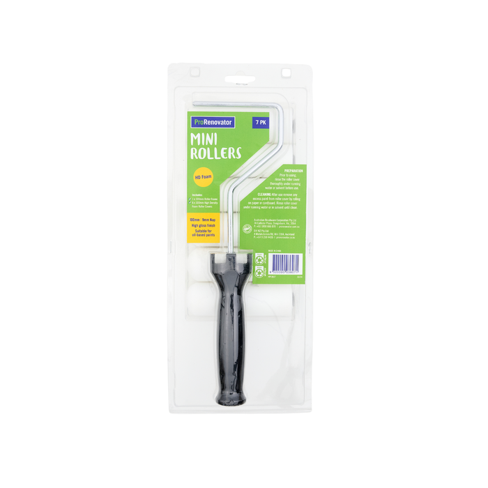 ProRenovator 100/9mm HD Mini Roller Foam Set - 7 Pack