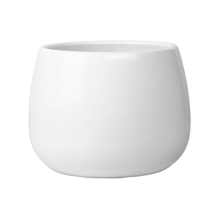 Northcote Pottery 22cm White Ava Drum Pot