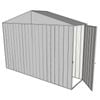 Build-a-Shed 3.0 x 0.8 x 2.3m Gable Single Hinged Side Door Shed - Zinc