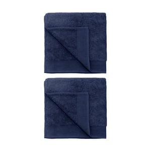 2PK Bambury Elvire 600gsm Soft Absorbent Cotton Bath Sheet 80x160cm Blue
