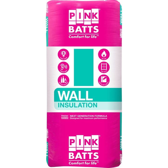 Pink Batts 1160 x 580 x 90mm R2.0 Wall Batts - 24 Pack