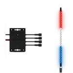 SoundExtreme whip kit with 1 x 4ft (122cm) IP66 Waterproof Shockproof LED Whip