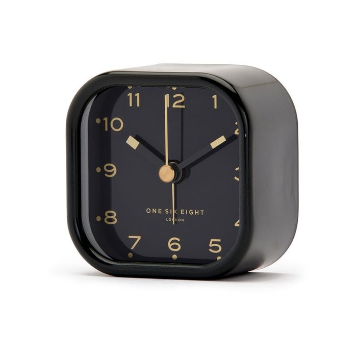 One Six Eight London Lisa Charcoal Grey Alarm Clock