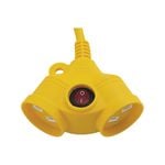 DETA 25m Dual Socket Heavy Duty Extension Lead