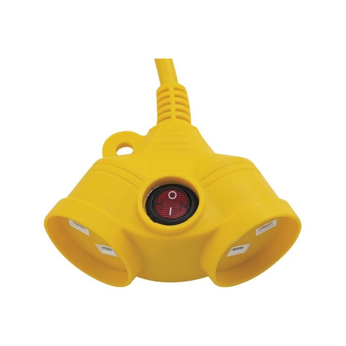 DETA 25m Dual Socket Heavy Duty Extension Lead