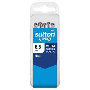 Sutton Tools 6.50mm Viper Metric Drill Bit - 5 Pack