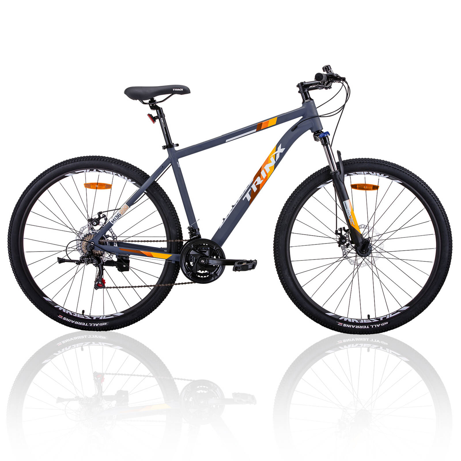 Trinx M136 Pro 29er 21 Speed Mountain Bike Shimano MTB 29 Wheel Orange Bunnings Australia
