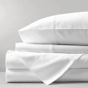 CottonMore 100% Bamboo Luxury Silk Feel Soft Sheet set White - Queen