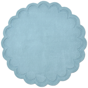 Handtufted Wool Rug-rivoli 6447-eggshell Blue-160x160cm