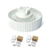 YES4PETS Porcelain Electric Pet Water Fountain Dog Cat Ceramic Water Dispenser 17X Filters