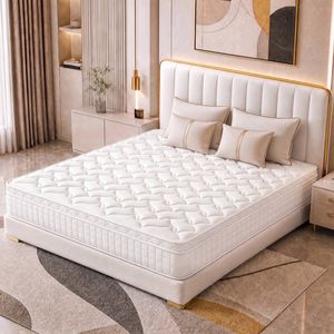 Advwin 30CM Hybrid Mattress with Memory Foam & Individual Pocket Springs Queen Size, White