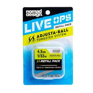 Nomad Design Live Ops Tungsten Fishing Lure Weight Ball Pack 4.5g (16pcs)