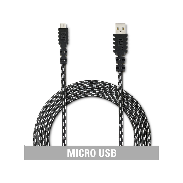 CAT Rugged Micro USB to USB Braided Cable 1.8m
