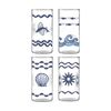 4pc Porto Nautilus Set H Ball Tumblers Blue Borosilicate Glass 500ml