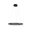 Oriel Lighting Cronus Modern Tricolour LED Halo Pendant Light Black 60cm