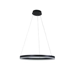 Oriel Lighting Cronus Modern Tricolour LED Halo Pendant Light Black 60cm