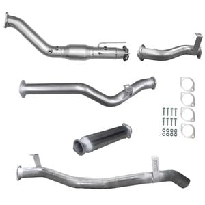Ignite Exhausts Turbo Back For Toyota Landcruiser 79 Series V8 D/cab Cat & Hotdog Raw Aluminised Steel