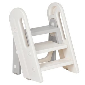 Advwin Foldable Toddler Step Stool Grey
