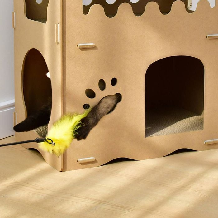 YES4PETS Cat Cardboard House Tower Condo Scratcher Pet Post Pad Mat Furniture main image 0