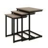 Costway Nesting Coffee Table Set Metal Frame Living Room