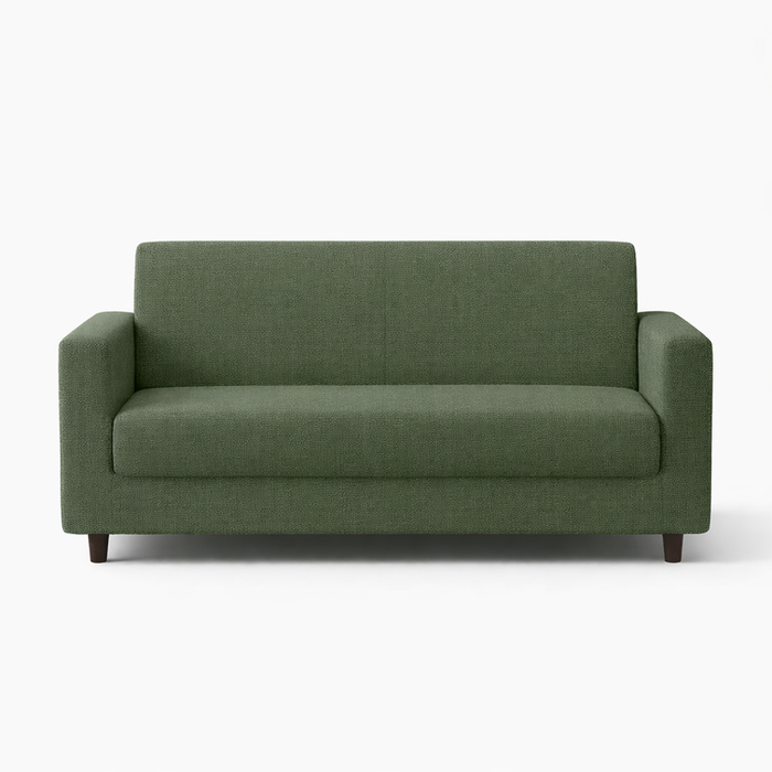 Anyhouz 2 Seater Sofa Cover Plain Army Green Style And Protection For Living Room Sofa Chair Elastic Stretchable Slipcover