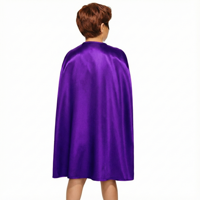 MEDIUM CAPE Kids Childrens Party Costume Vampire Halloween Coat School Team Purple