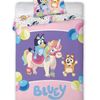 Bluey Magical Party Kids Cotton Quilt Cover Set - Toddler Bed Size