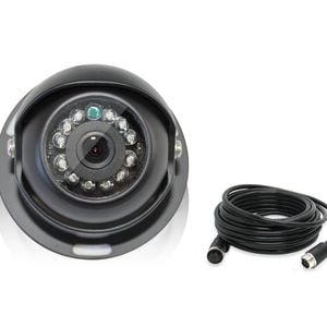 Elinz 4 PIN Heavy Duty CCD IR Reversing Camera Night Vision 12V 24V Black 10M 4PIN Cable