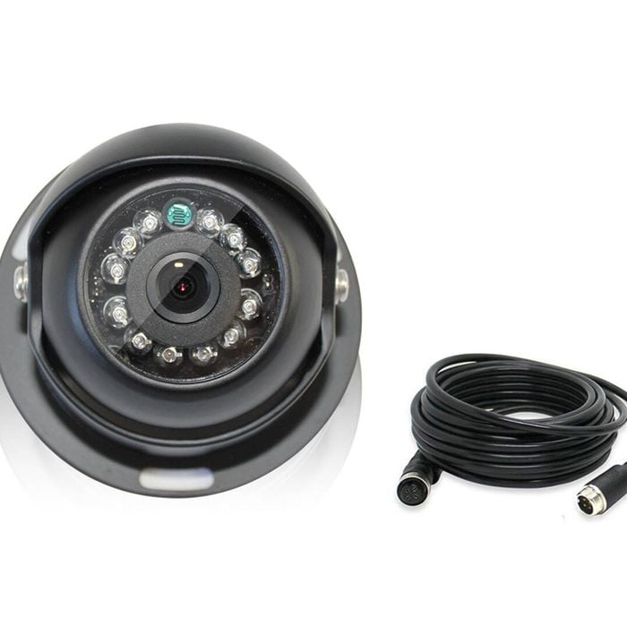 Elinz 4 PIN Heavy Duty CCD IR Reversing Camera Night Vision 12V 24V Black 10M 4PIN Cable