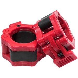 METEOR 50mm Red ABS Plastic Olympic Barbell Collars Clamps