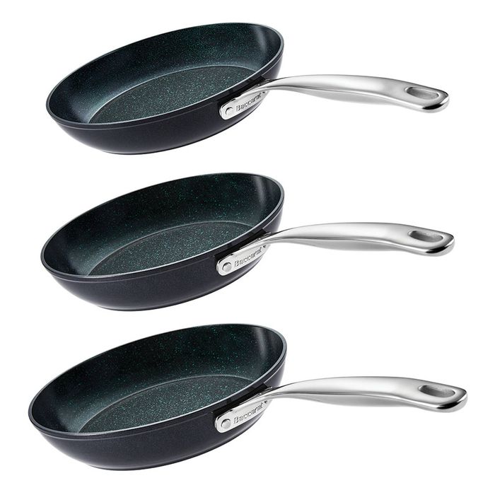Baccarat GREEN STONE Tri Frypan Set 20cm, 24cm, 28cm