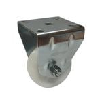MoveIt 50mm White Polypropylene Fixed Plate Castor