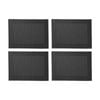 4pk Maxwell & Williams Table Accents Placemat Wide Border - Charcoal 45x30cm