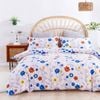 Dreamaker 100% Cotton Sateen Quilt Cover Set Summer Print King Single
