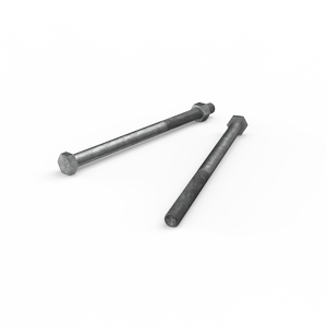 ZENITH M12 x 200mm Hot Dip Galvanised Hex Head Bolts and Nuts - Each