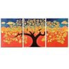 3pcs Vibrant Yellow Floral & Tree  Print 100% Australian Made 3 x 40x60cm (Metal Print)
