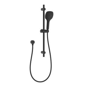 Mondella WELS 3 Star 9L/min Black Matte Cadenza 5 Function Adjustable Rail Shower Set