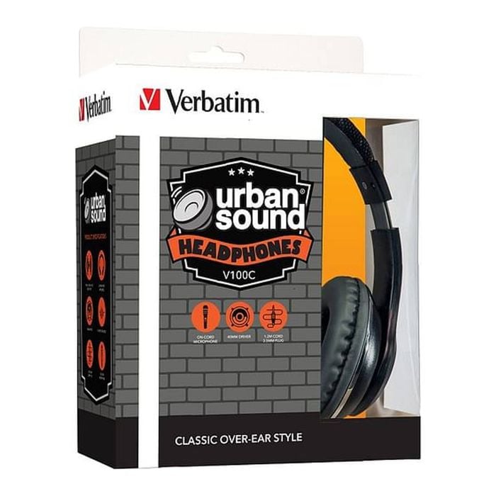 Verbatim Stereo Headphone Classic - Black [65066]