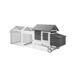 Alopet Chicken Coop Rabbit Hutch Extra Large Wooden House Run Hatch Box W/wheels