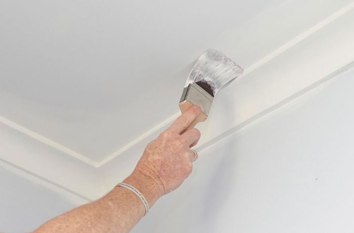 DIY Step Image - How to paint a ceiling . Blob storage upload.