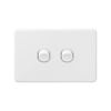 DETA X6 White Double Switch