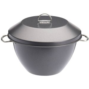 Mastercraft Heavy Base 20cm/2L Non-Stick Pudding Steamer w/ Cover & Handle Grey