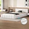 ALFORDSON Bed Frame King Single White Boucle