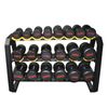 5kg To 30kg Total 330kg 10 Pairs Commercial Rubber Dumbbell Set With Rack
