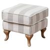 Sophia Ottoman Beige Stripes