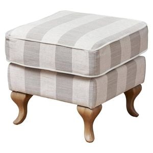 Sophia Ottoman Beige Stripes