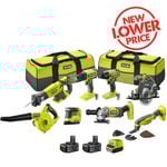 RYOBI 18V ONE+ 8-Piece Kit R18X8C142B