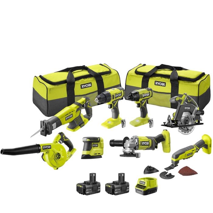 RYOBI 18V ONE+ 8-Piece Kit R18X8C142B